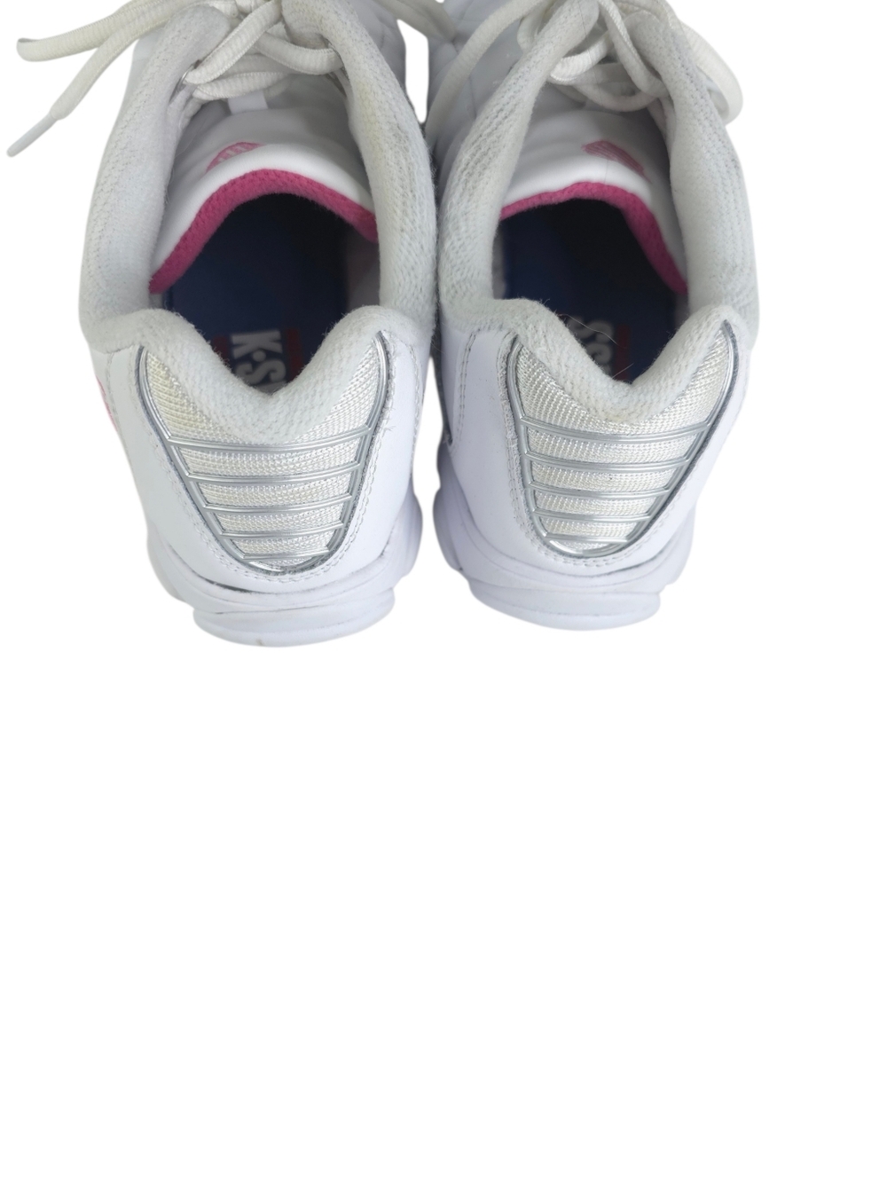 K-Swiss ST329 CMF White And Pink Tennis Shoe Size 9 wide - Picture 3 of 8